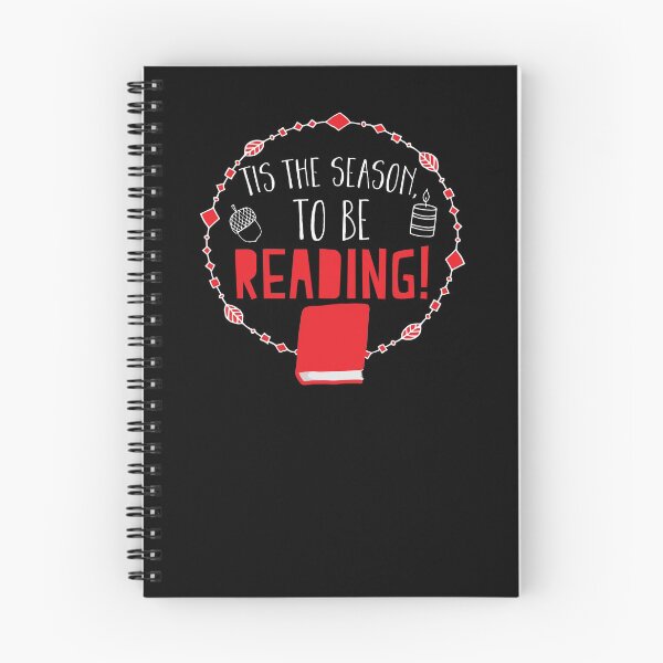 Item preview, Tis the Season to be READING! floral wreath designed and sold by jazzydevil.