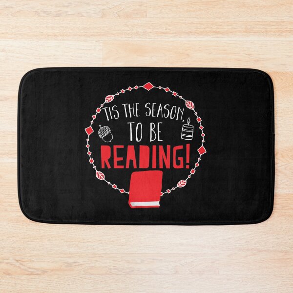 Item preview, Tis the Season to be READING! floral wreath designed and sold by jazzydevil.
