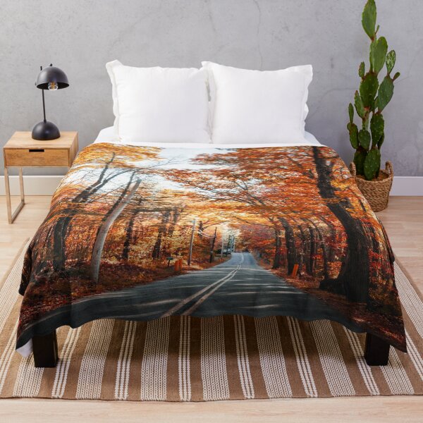 Item preview, autumnal road in new england designed and sold by franckreporter.