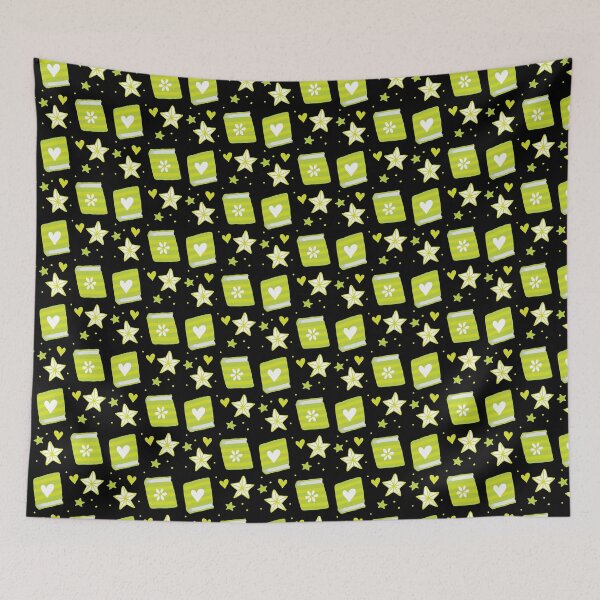 Item preview, Lovely green Christmas books pattern designed and sold by jazzydevil.