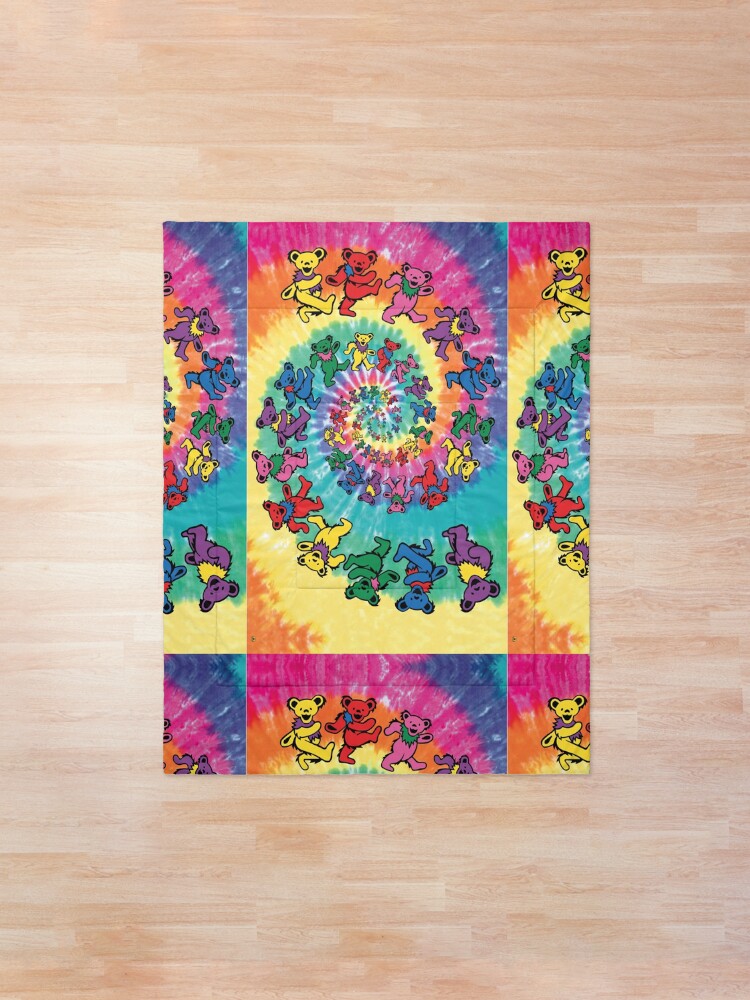 Grateful Dead Dancing Bears Comforter By Stevenlinck Redbubble