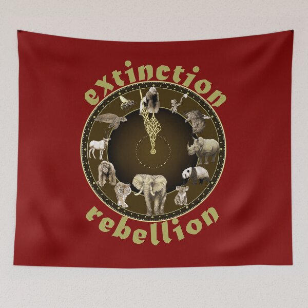 Item preview, Time is Running Out - Extinction Rebellion designed and sold by Kestrelle.