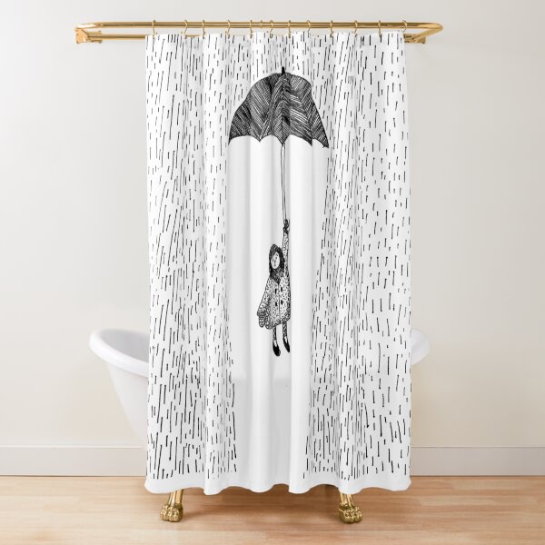 Rainswept Shower Curtain
