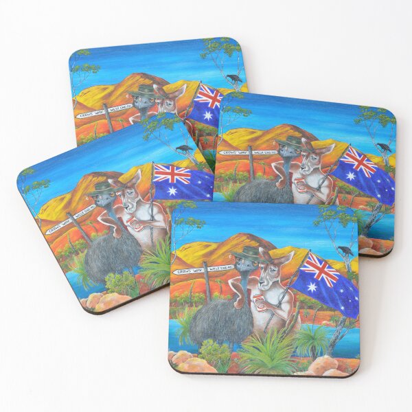 Item preview, 'Flinders Ranges Dinkum Mates Bush Bash' designed and sold by Jules Summers.