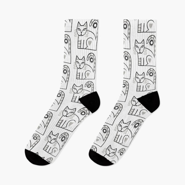 Item preview, Original Cat and Sun Design Illustration (black and light grey) designed and sold by wariana.