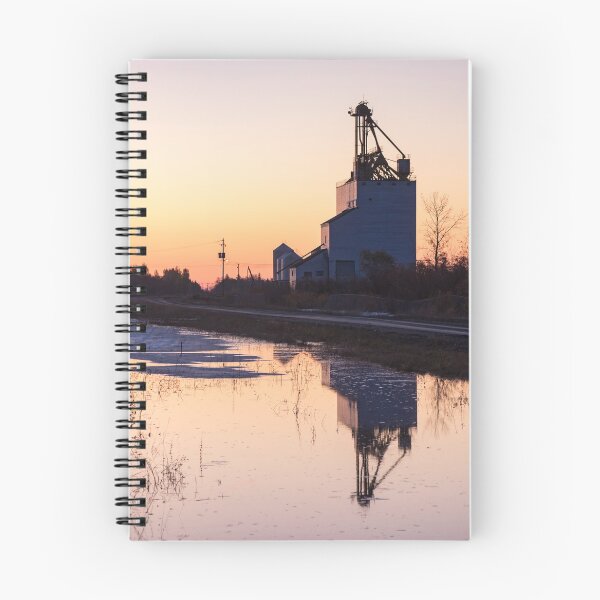 Item preview, Grain Elevator Reflection at Sunrise designed and sold by Traingeek Images.
