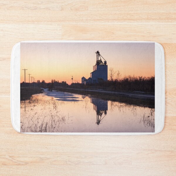 Item preview, Grain Elevator Reflection at Sunrise designed and sold by Traingeek Images.