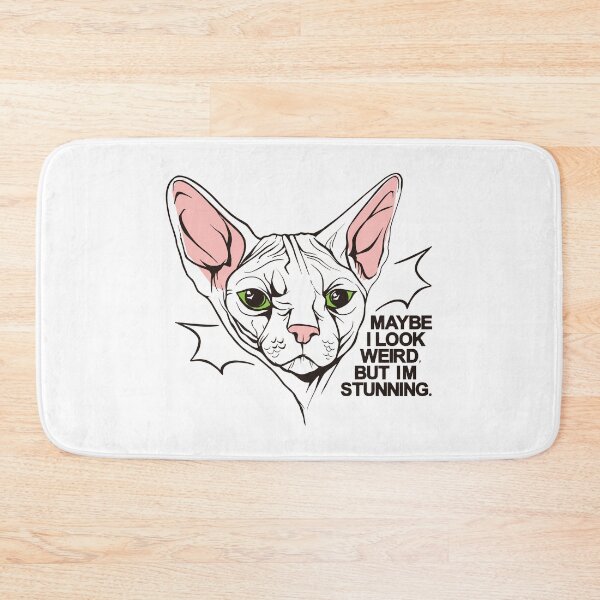 Item preview, White sphinx cat. designed and sold by emphatic.