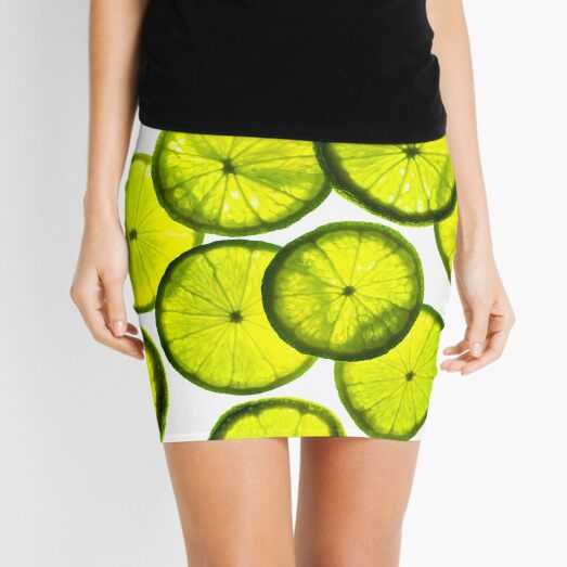 Green limes Mini Skirt