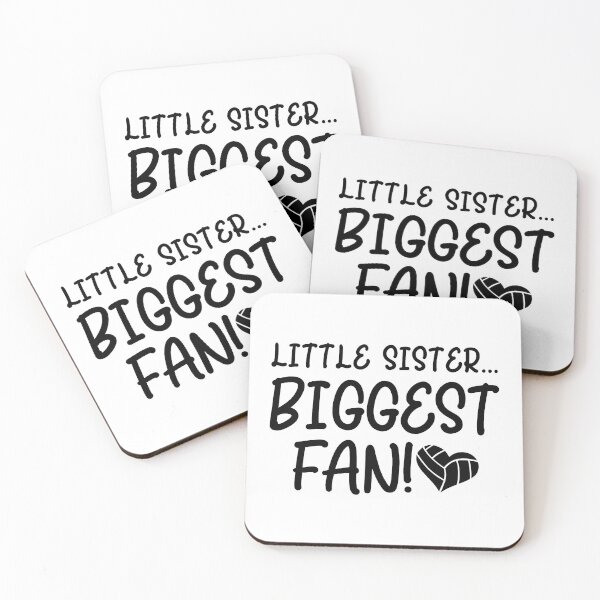 Item preview, Little Sister Biggest Fan Volleyball Heart Team Gift graphic designed and sold by nikkidawn74.