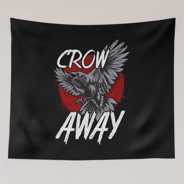 Item preview, Crow Away Pun Funny Antisocial Gamer Introvert designed and sold by perfectpresents.