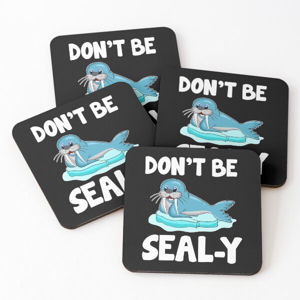 Item preview, Don't Be Seal-y Funny Seal Silly Animal Pun designed and sold by perfectpresents.