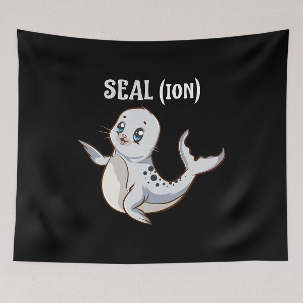 Item preview, Seal(ion) Sea Lion Pun Funny Baby Sealion Pun designed and sold by perfectpresents.