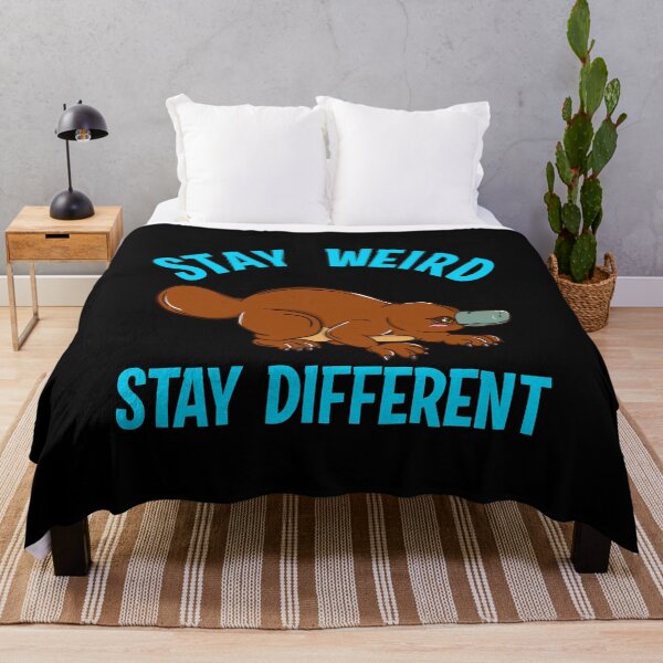 Item preview, Stay Weird Stay Different Platypus Animal Pun designed and sold by perfectpresents.