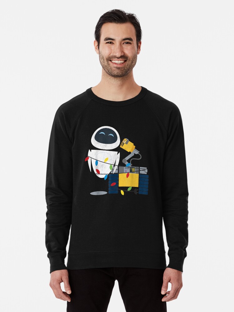 Disney offers Wall E Eve Light Wrap Holiday Black Unisex Hoodie