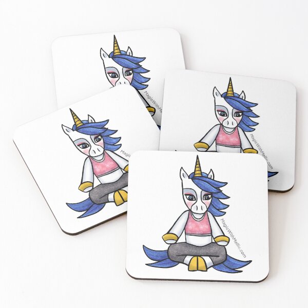Item preview, Yoga Balance Unicorn - Original Illustration designed and sold by Melanie Test.