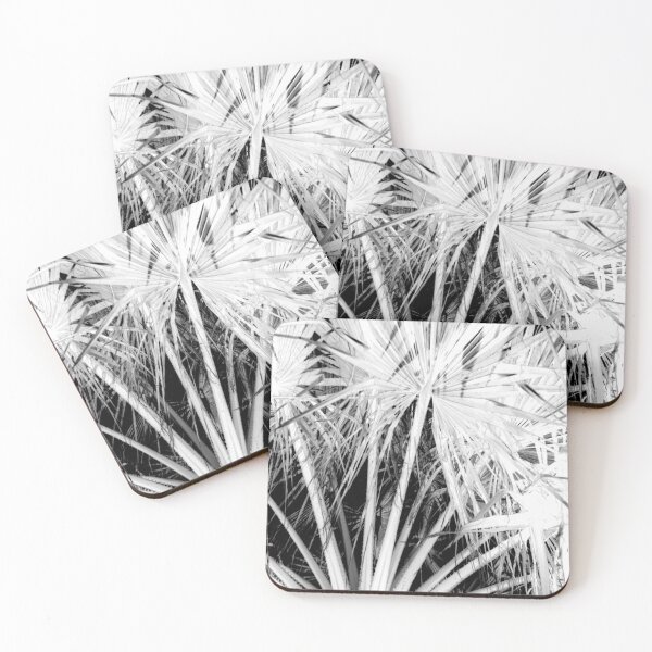 Item preview, Palm Trees Tropical Vibes White Silhouette Negative Photography designed and sold by taiche.