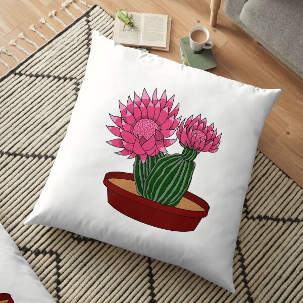 Christmas Cactus Floor Pillow
