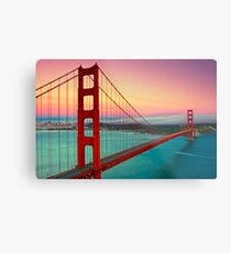 Golden Gate Bridge - Sunset Metal Print