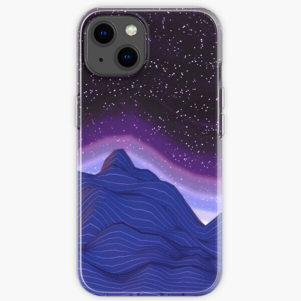 3D Mountains in Space iPhone Soft Case