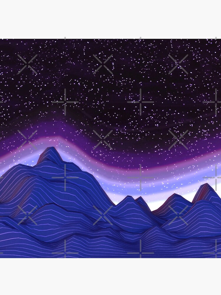 3D Mountains in Space by savesarah