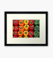 Peppers Framed Print