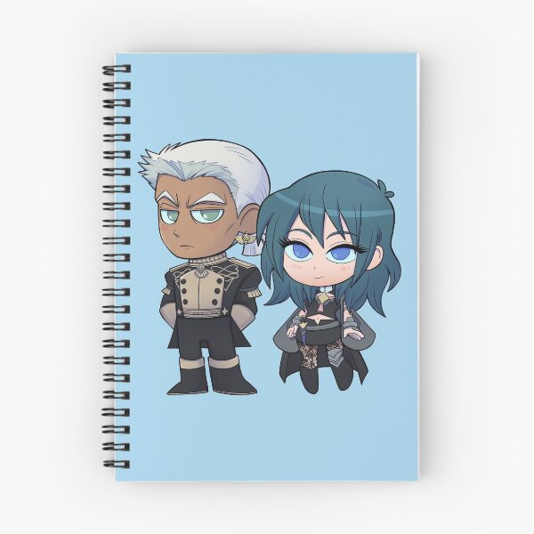 Item preview, Byleth (F!Byleth) and Dedue - Fire Emblem Three Houses - Chibi Cuties designed and sold by kickgirl.