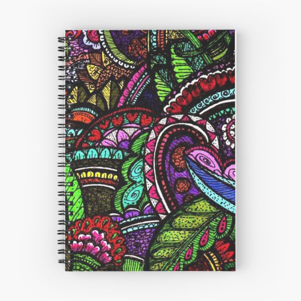 Item preview, psychedelic funky floral pattern flower masterpiece  designed and sold by PODLizardWizard.