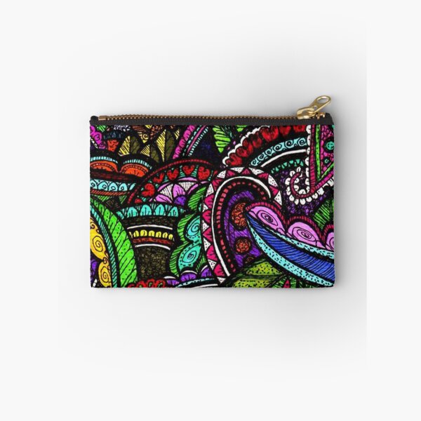 Item preview, psychedelic funky floral pattern flower masterpiece  designed and sold by PODLizardWizard.