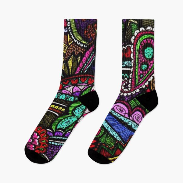 Item preview, psychedelic funky floral pattern flower masterpiece  designed and sold by PODLizardWizard.