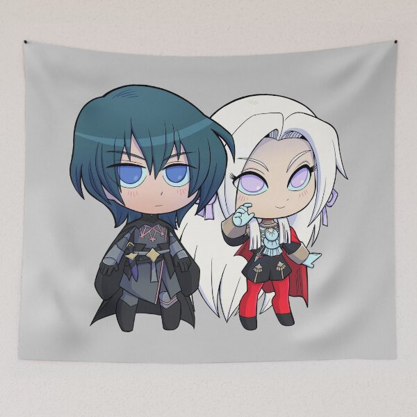 Item preview, Byleth (M!Byleth) and Edelgard - Fire Emblem Three Houses - Chibi Cuties designed and sold by kickgirl.