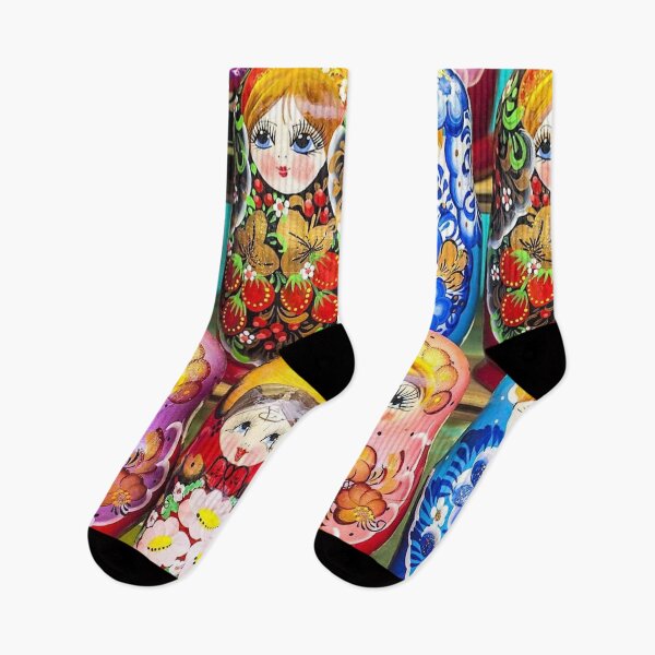 Item preview, babushka matrushka  digital Russian nesting doll print mysticladyart designed and sold by mystic lady vintage art and fashion designs.