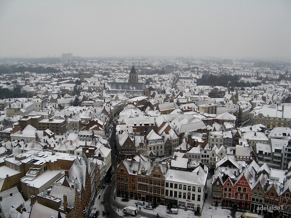 «Brugge in the snow» de adelaideT