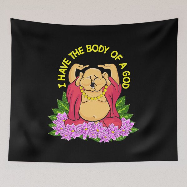 Item preview, Funny I Have The Body of a God Buddha Pun Joke designed and sold by perfectpresents.