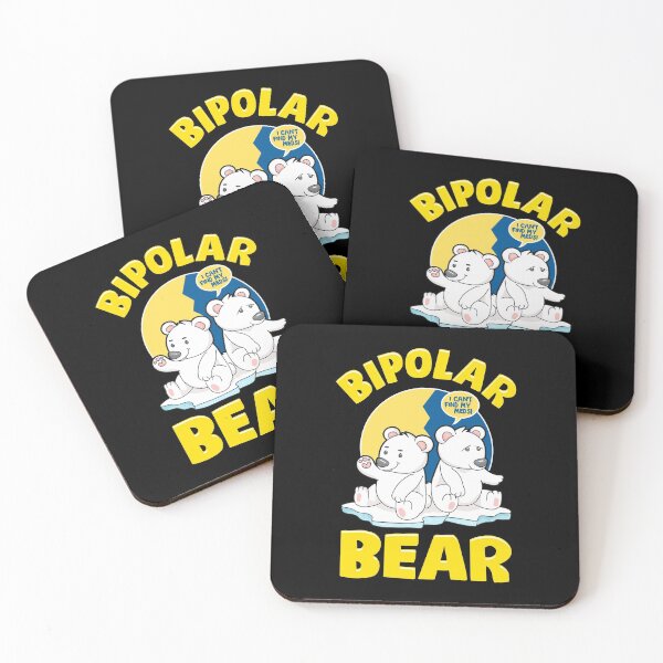Item preview, Bipolar Bear Polar Bears Emotional Polarity Pun designed and sold by perfectpresents.