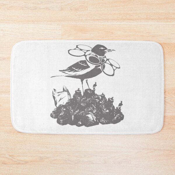 Item preview, Seagulls hate plastic - environmental protection designed and sold by OVMEngemann.