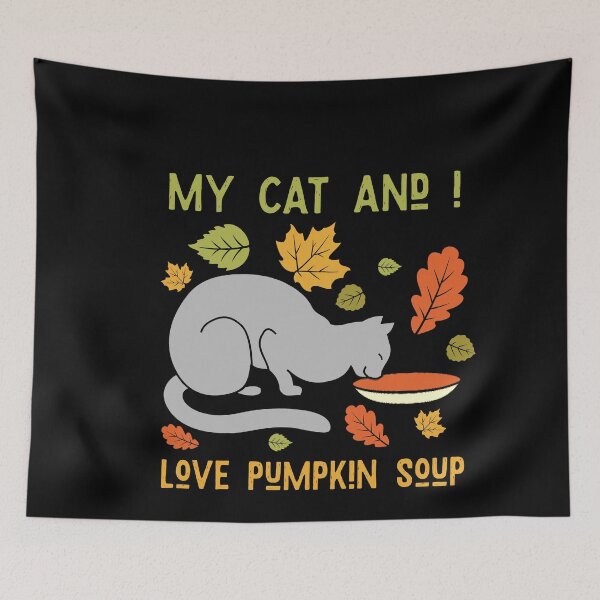 Item preview, Cats love pumpkin soup designed and sold by OVMEngemann.