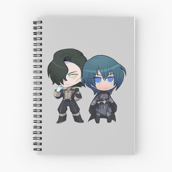 Item preview, Byleth (M!Byleth) and Hubert - Fire Emblem Three Houses - Chibi Cuties designed and sold by kickgirl.