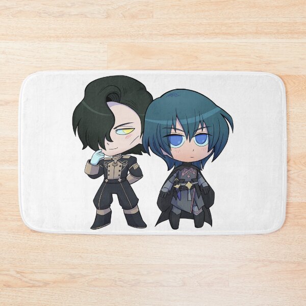 Item preview, Byleth (M!Byleth) and Hubert - Fire Emblem Three Houses - Chibi Cuties designed and sold by kickgirl.
