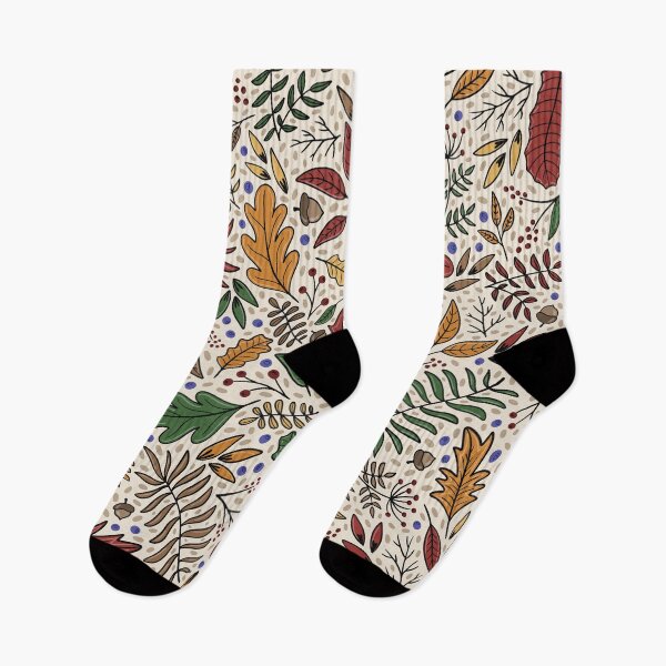 Item preview, Fall leaves, berries and seeds pattern designed and sold by HannaPaulina.
