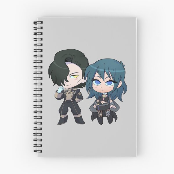 Item preview, Byleth (F!Byleth) and Hubert - Fire Emblem Three Houses - Chibi Cuties designed and sold by kickgirl.
