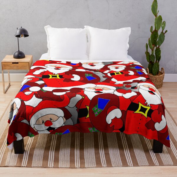 Item preview, Happy Santa Christmas Pattern designed and sold by PODLizardWizard.