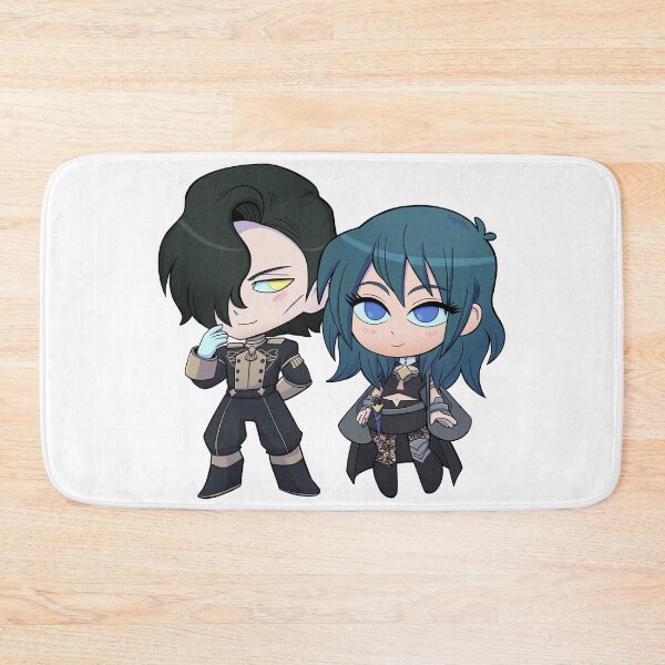 Item preview, Byleth (F!Byleth) and Hubert - Fire Emblem Three Houses - Chibi Cuties designed and sold by kickgirl.