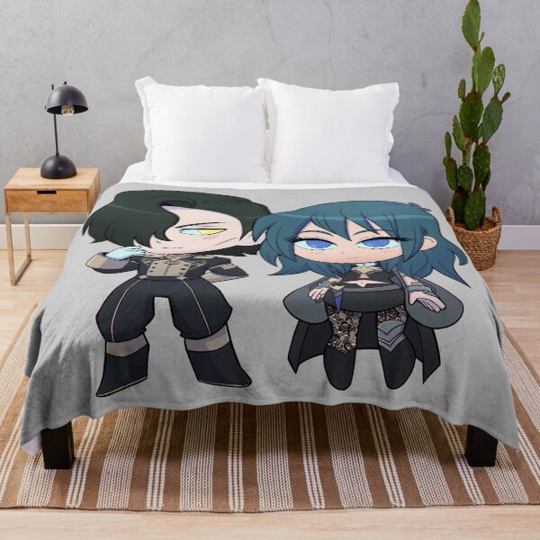 Item preview, Byleth (F!Byleth) and Hubert - Fire Emblem Three Houses - Chibi Cuties designed and sold by kickgirl.