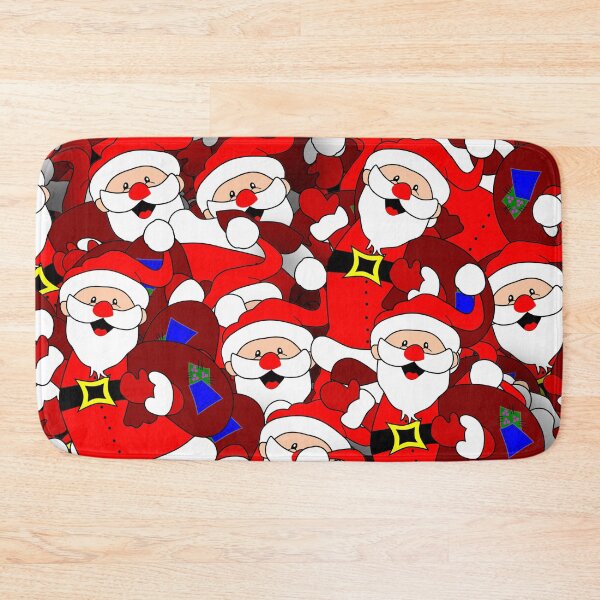 Item preview, Happy Santa Christmas Pattern designed and sold by PODLizardWizard.