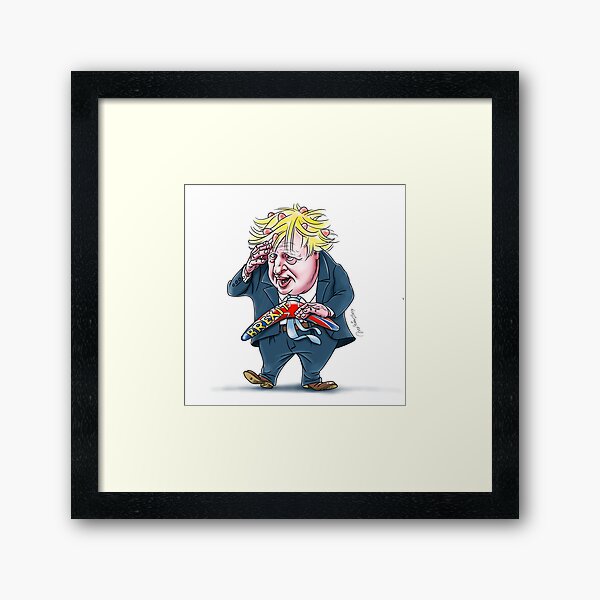 Boris Johnson's Brexit Framed Art Print