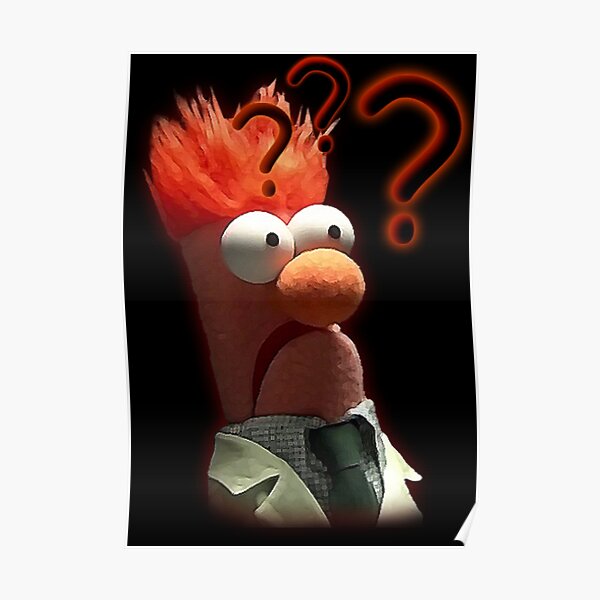Beaker Muppet Fantastic Colour Poster