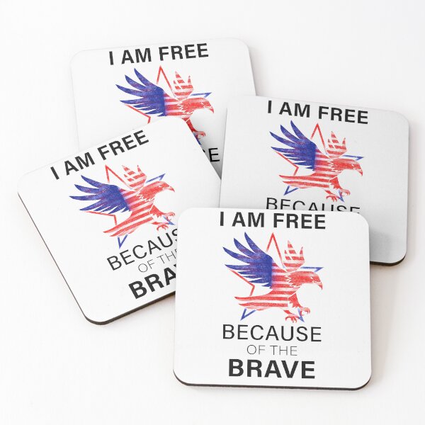 Item preview, I Am Free Because Of The Brave designed and sold by teegear.