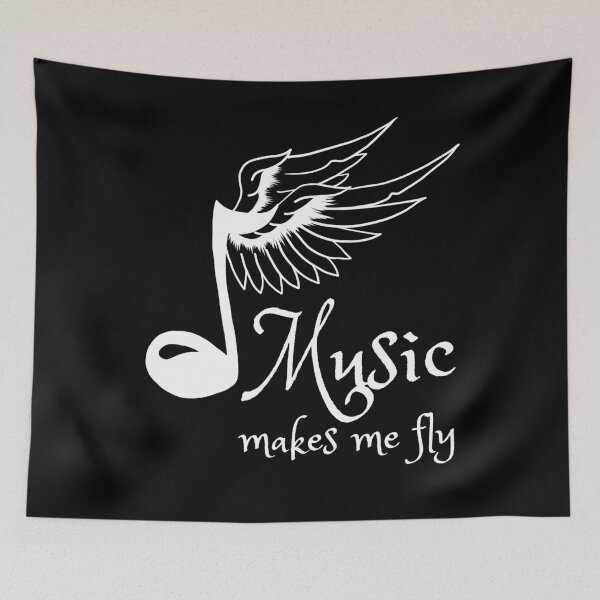 Item preview, Nice touch with wings music saying gift designed and sold by Weilichesmag.