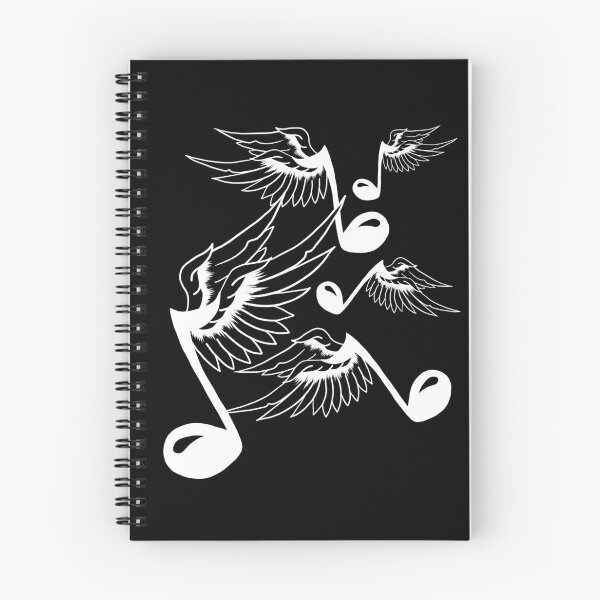 Item preview, Dancing musical notes with wings music symbol gift designed and sold by Weilichesmag.